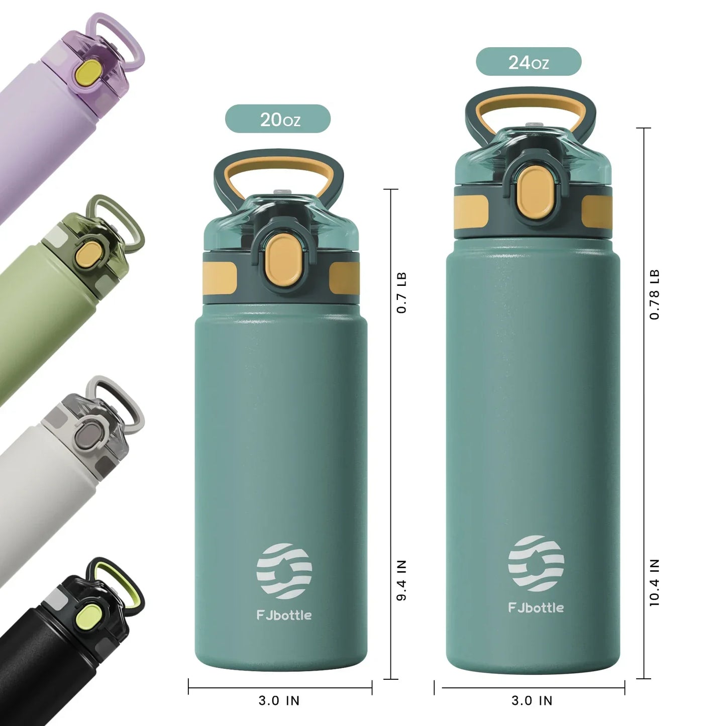 FEIJIAN Insulated Straw Water Bottle ( leak proof )