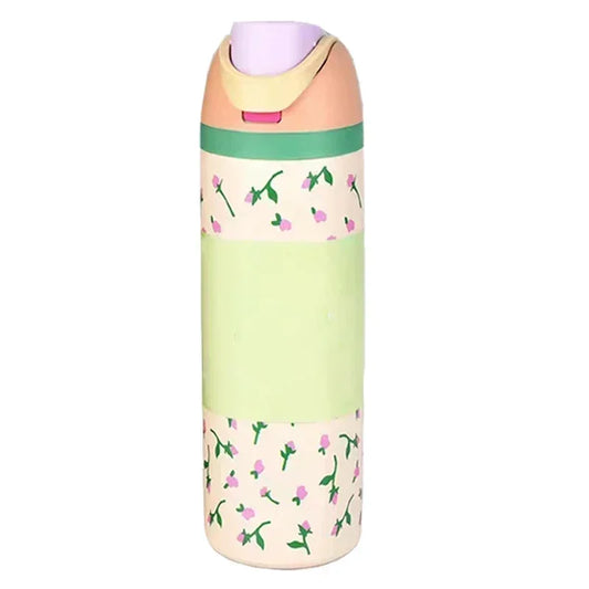 Owala Flower‑Pink Insulated Water Bottle